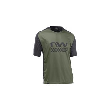Picture of NORTHWAVE EDGE CYCLING JERSEY MEN GREEN/BLACK
